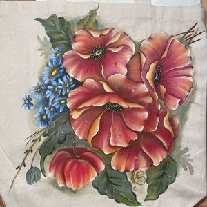 NWT - Hand painted canvas tote